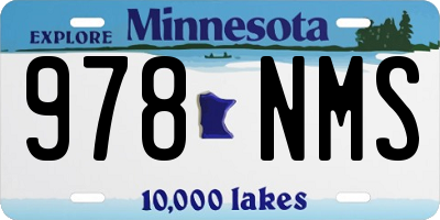 MN license plate 978NMS