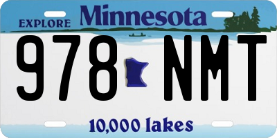 MN license plate 978NMT