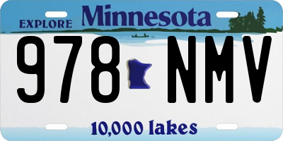 MN license plate 978NMV