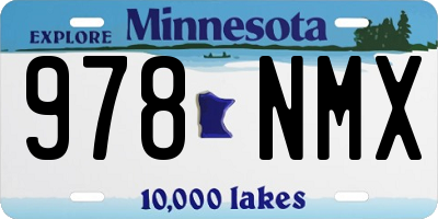 MN license plate 978NMX