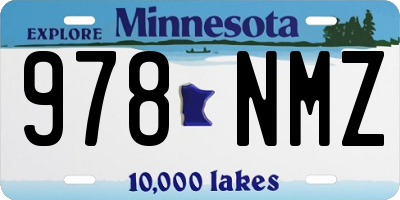 MN license plate 978NMZ