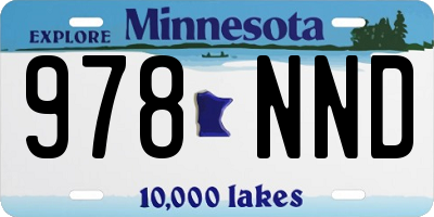 MN license plate 978NND