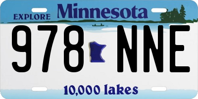 MN license plate 978NNE