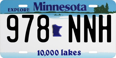 MN license plate 978NNH