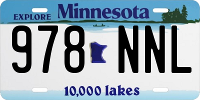 MN license plate 978NNL