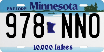 MN license plate 978NNO