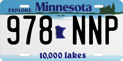 MN license plate 978NNP