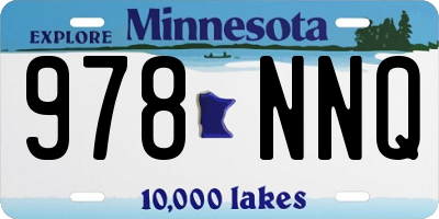 MN license plate 978NNQ