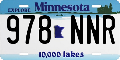 MN license plate 978NNR