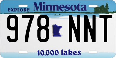 MN license plate 978NNT