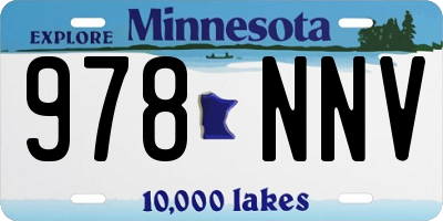 MN license plate 978NNV