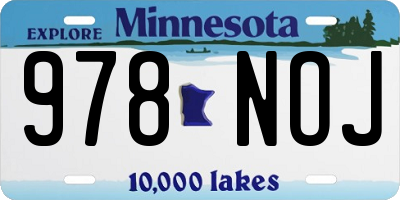 MN license plate 978NOJ