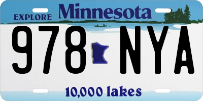 MN license plate 978NYA