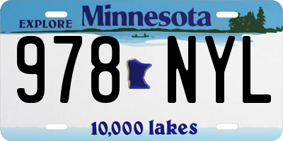 MN license plate 978NYL