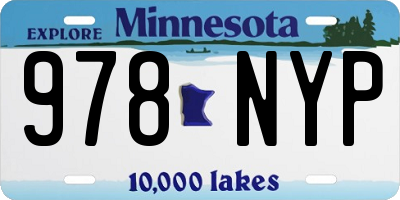 MN license plate 978NYP