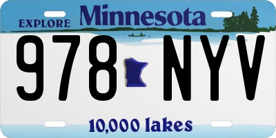 MN license plate 978NYV