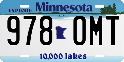 MN license plate 978OMT