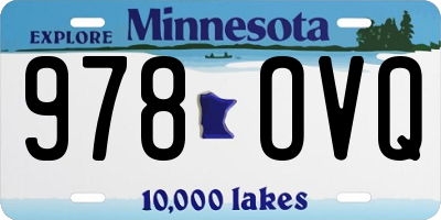 MN license plate 978OVQ