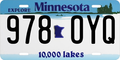 MN license plate 978OYQ