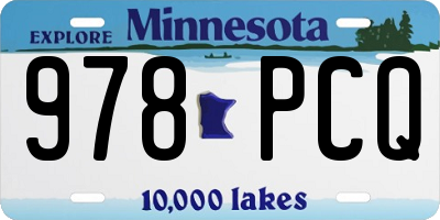MN license plate 978PCQ