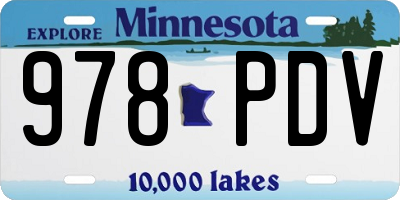 MN license plate 978PDV