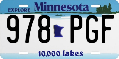 MN license plate 978PGF