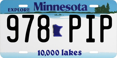 MN license plate 978PIP