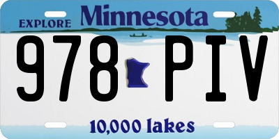 MN license plate 978PIV