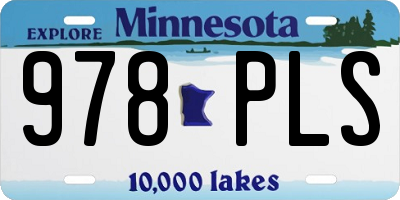 MN license plate 978PLS
