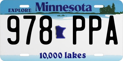 MN license plate 978PPA