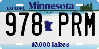 MN license plate 978PRM