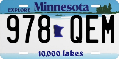MN license plate 978QEM