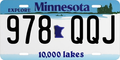 MN license plate 978QQJ