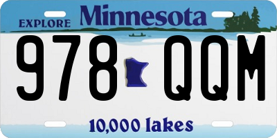MN license plate 978QQM