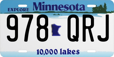 MN license plate 978QRJ