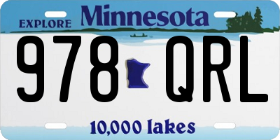 MN license plate 978QRL