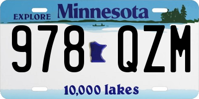 MN license plate 978QZM