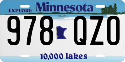 MN license plate 978QZO
