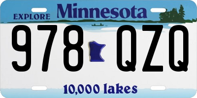 MN license plate 978QZQ