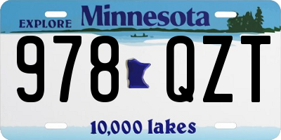 MN license plate 978QZT