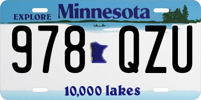 MN license plate 978QZU