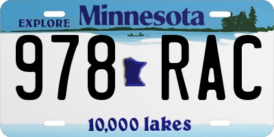 MN license plate 978RAC