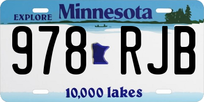 MN license plate 978RJB