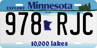 MN license plate 978RJC