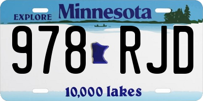 MN license plate 978RJD