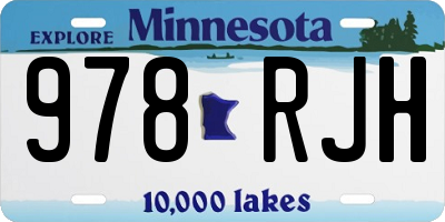 MN license plate 978RJH