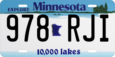 MN license plate 978RJI