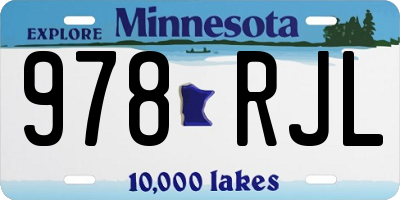 MN license plate 978RJL