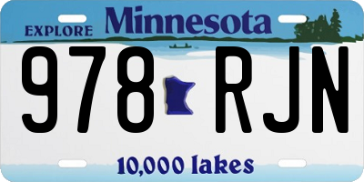 MN license plate 978RJN
