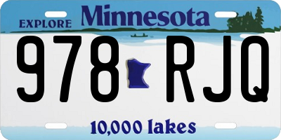 MN license plate 978RJQ
